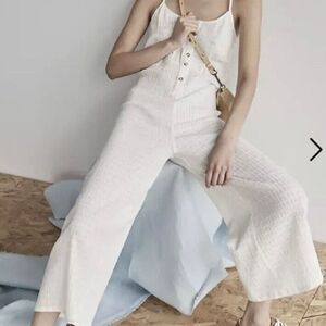 New Madewell Lighthouse Textured Cover-Up Jumpsuit Size‎ XS